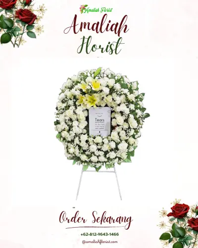 Krans Bunga Duka Cita di Cigoong